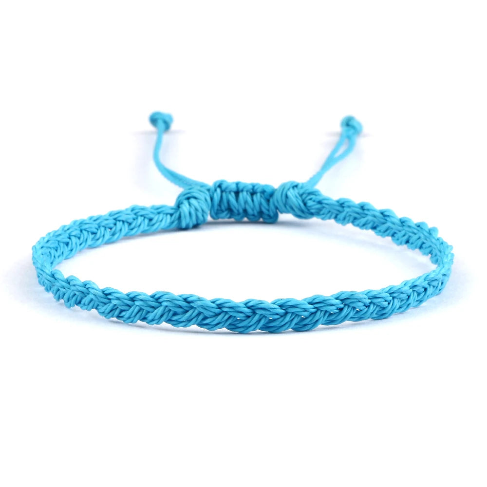 Adjustable Waterproof Wax String Bracelet – Handmade Tibetan Buddhist Friendship & Prayer Jewelry - Image 22