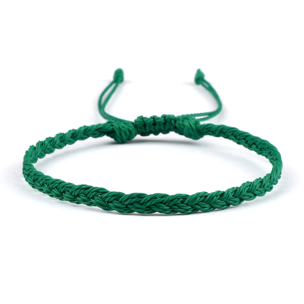 Adjustable Waterproof Wax String Bracelet – Handmade Tibetan Buddhist Friendship & Prayer Jewelry - Image 31