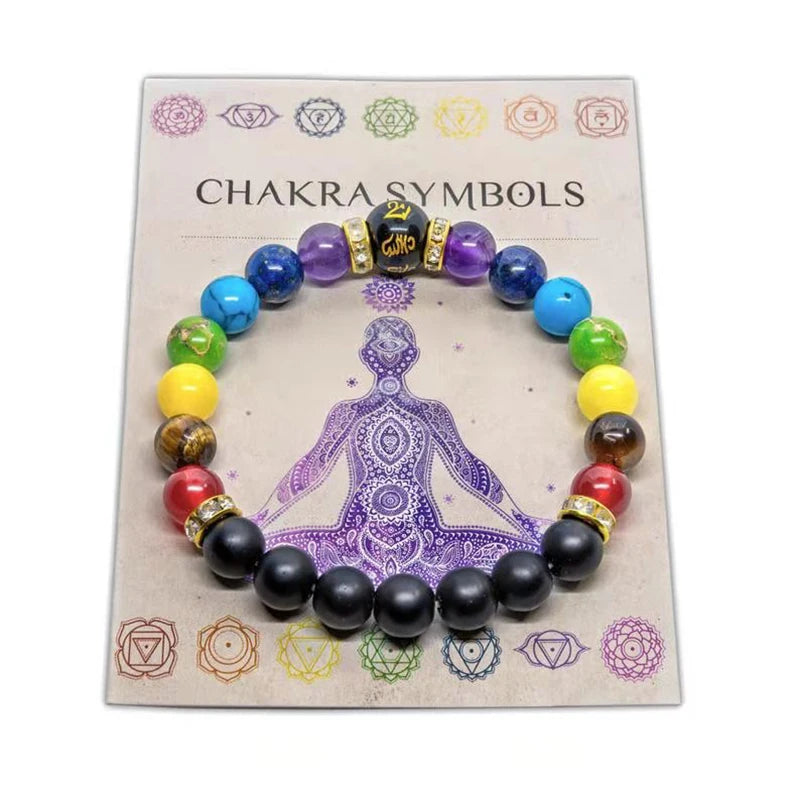 7 Chakra Bracelet with Meaning Card – Natural Crystal Healing Jewelry for Men & Women - Image 7