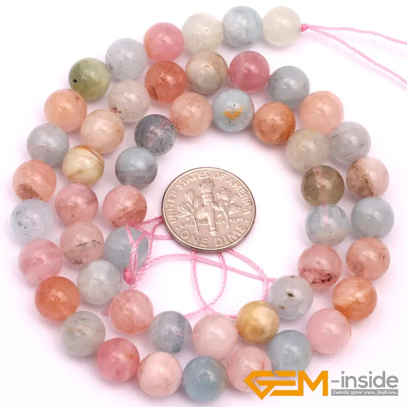 Natural 8mm Assorted Stone Round Beads – 15" Strand for DIY Jewelry Making - Image 26
