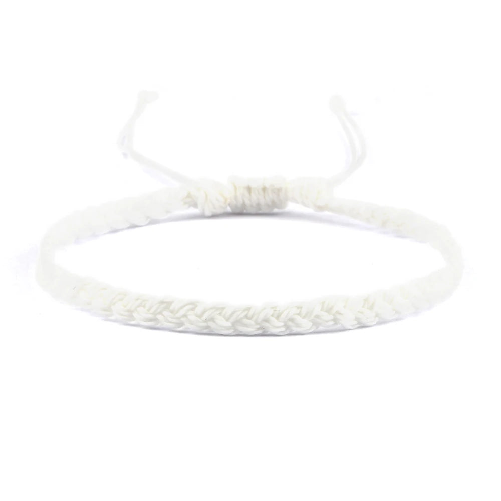 Adjustable Waterproof Wax String Bracelet – Handmade Tibetan Buddhist Friendship & Prayer Jewelry - Image 24