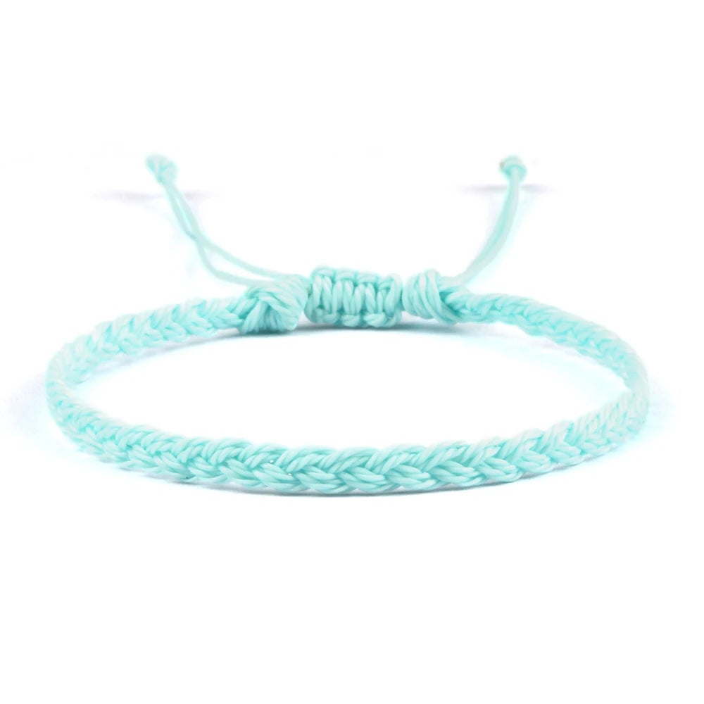 Adjustable Waterproof Wax String Bracelet – Handmade Tibetan Buddhist Friendship & Prayer Jewelry - Image 32