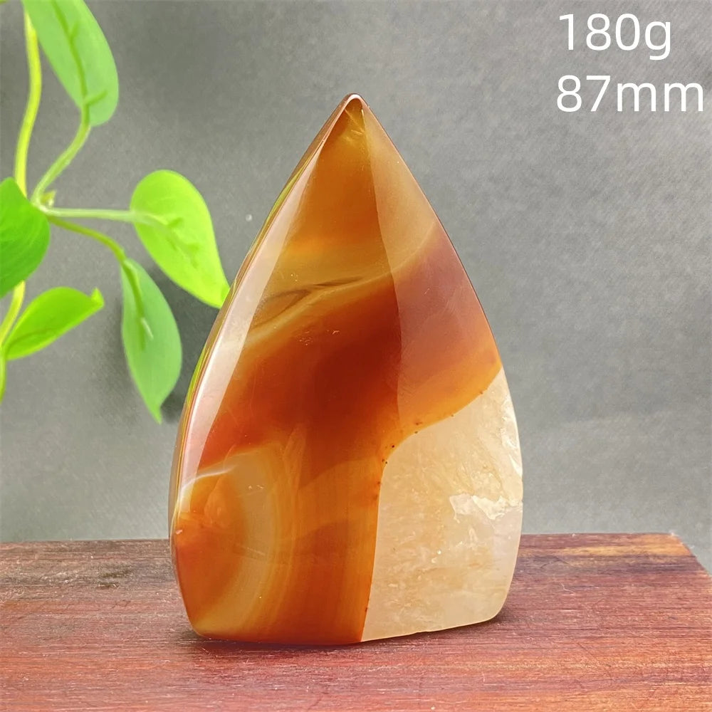 Natural Red Agate Striped Crystal Ornament - Image 34