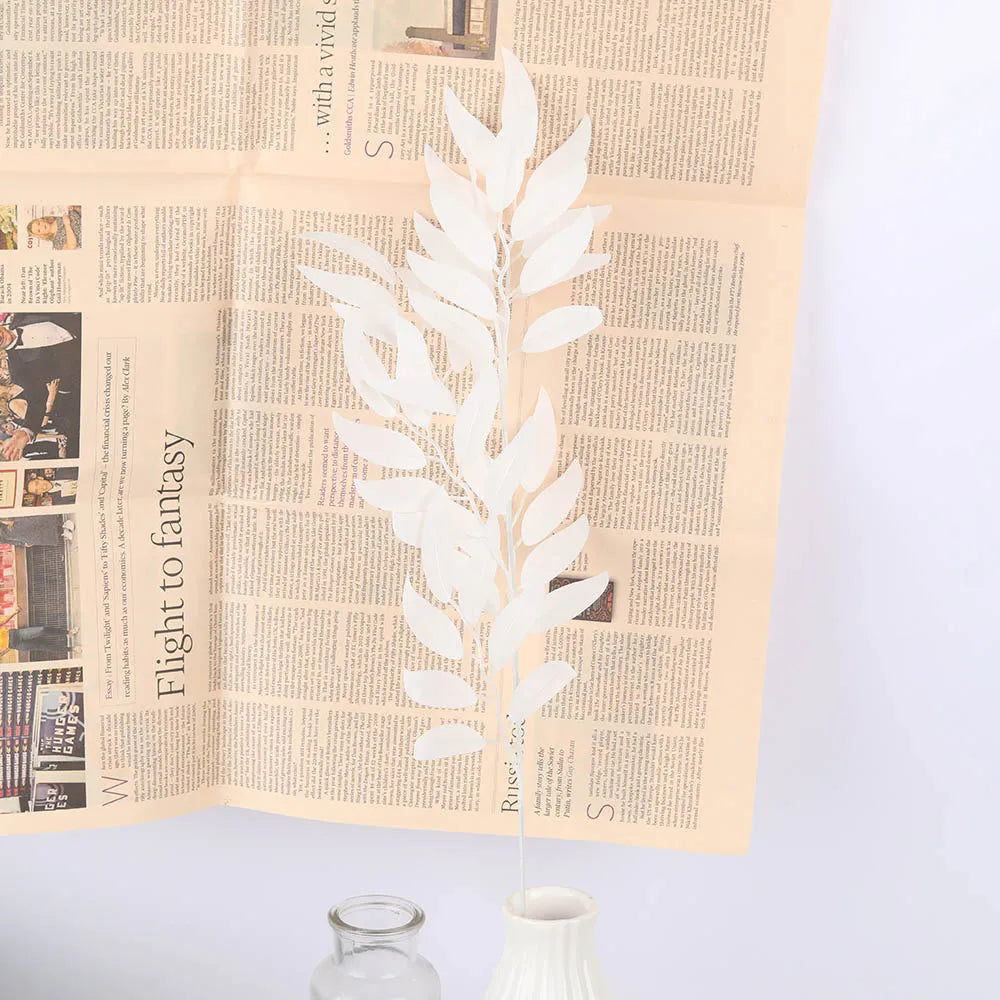 5pcs Green Artificial Willow Leaf Bouquets – Silk Fake Plants for Home, Garden & Event Decor - Image 8