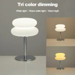 Elegant Cream Table Lamp with Plastic Lampshade