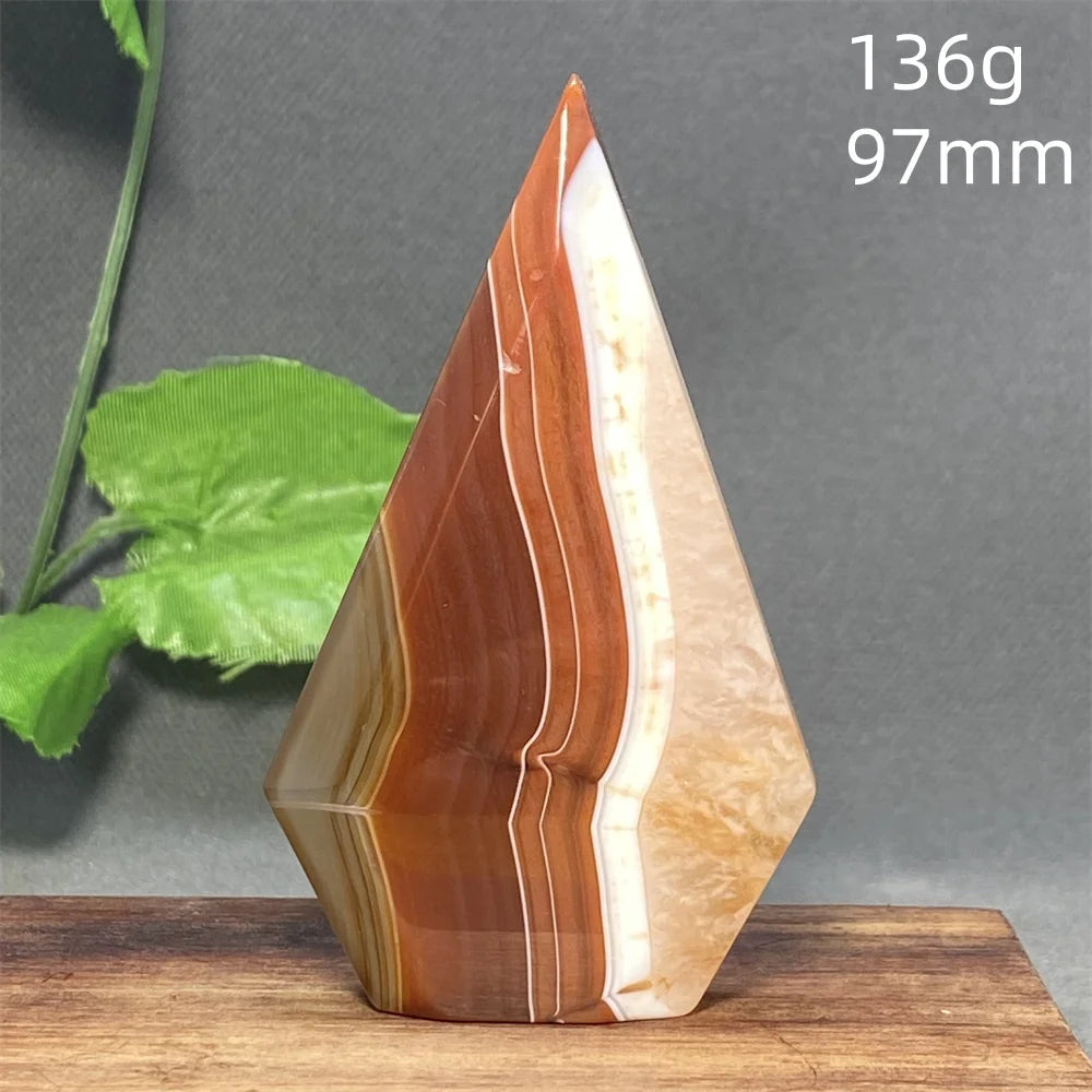 Natural Red Agate Striped Crystal Ornament - Image 12
