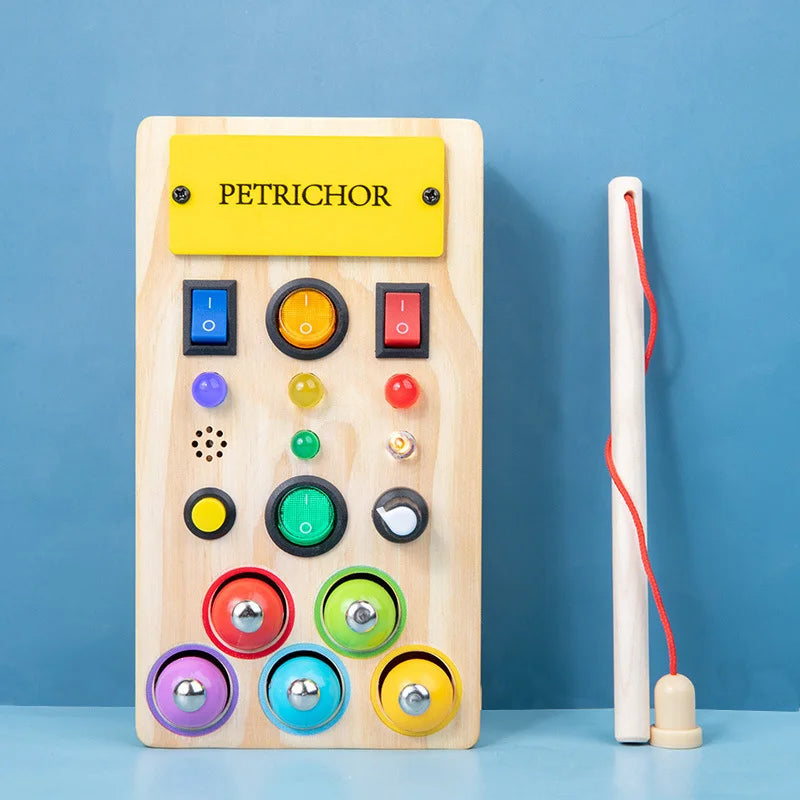 Montessori Busy Board Circuit - LED Light Socket Toy - Image 18