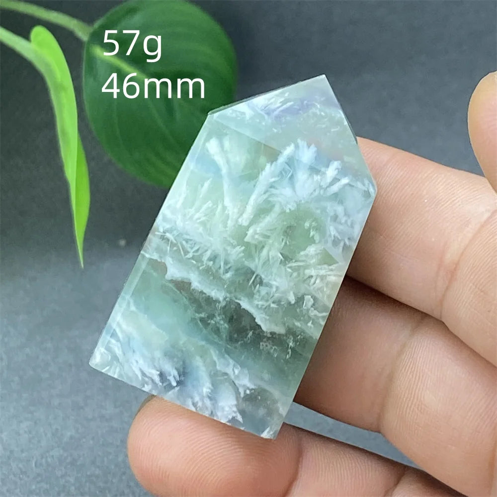 Natural Feather Colored Fluorite Crystal Tower - Image 24