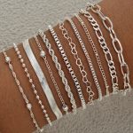 11Pcs/Set Boho Twisted Flat Snake Chain Anklet – Vintage Summer Beach Ankle Bracelet Set for Women