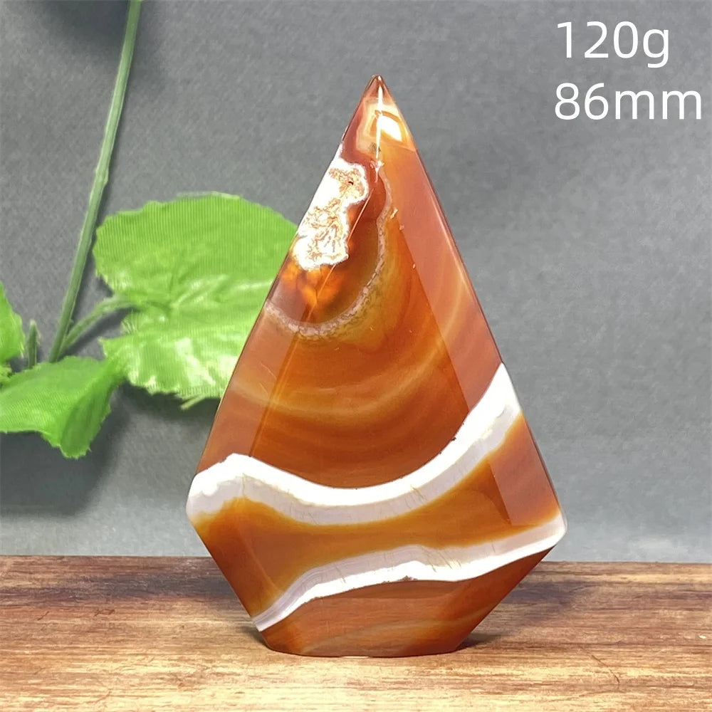 Natural Red Agate Striped Crystal Ornament - Image 14