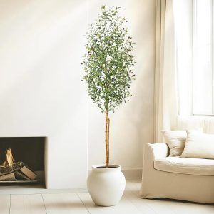 Artificial Olive Tree, 5ft/6ft/7ft Tall Faux Artificial Plant