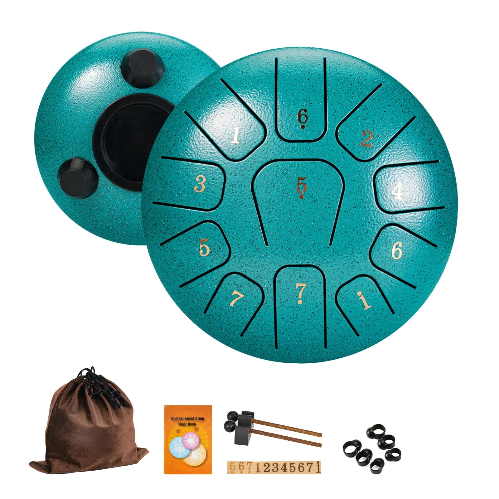 Miwayer 6" Steel Tongue Drum Gift Set – 11-Note Sound Healing Instrument with Tuning Kit - Image 10