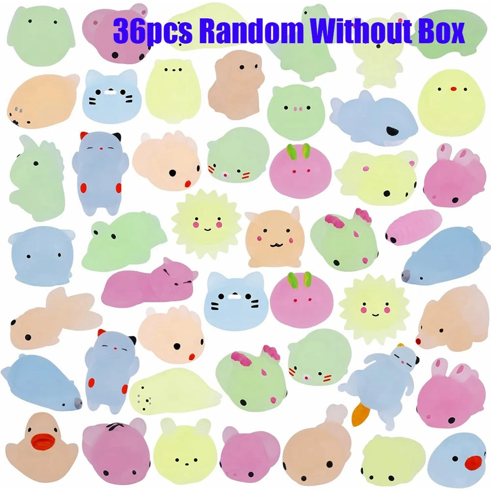 Kawaii Animals Squishies - 12/36PCS Glow in the Dark Stress Relief Toys - Image 9