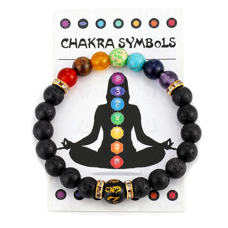 7 Chakra Bracelet with Meaning Card – Natural Crystal Healing Jewelry for Men & Women - Image 6