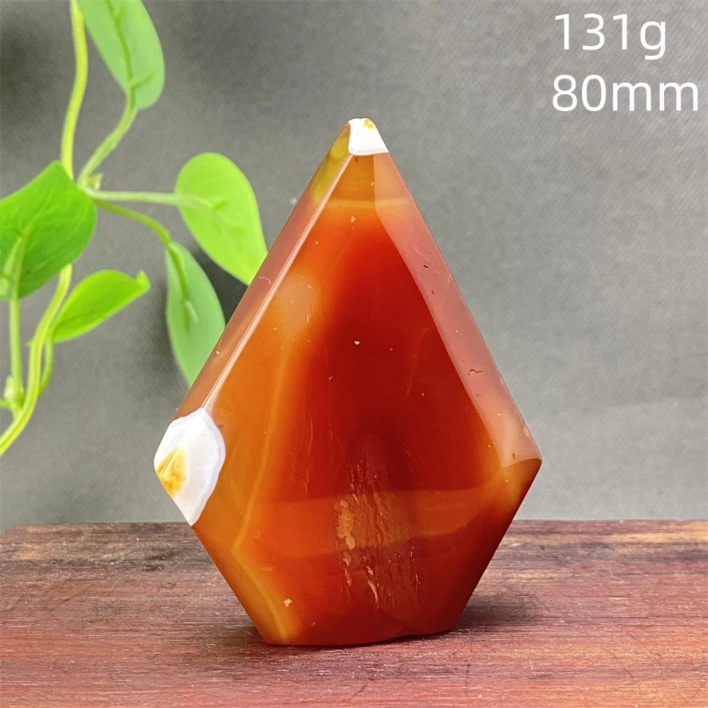 Natural Red Agate Striped Crystal Ornament - Image 13