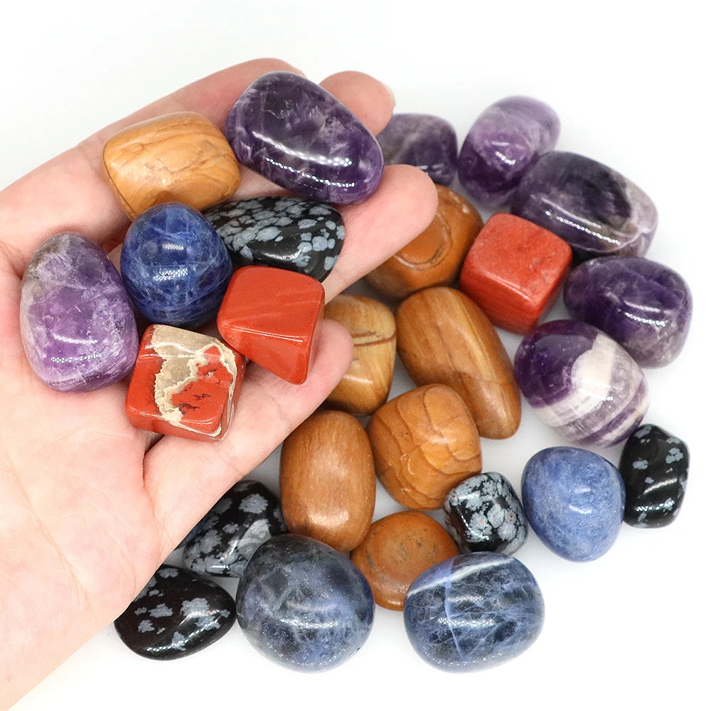 Natural Rose Quartz & Amethyst Tumbled Stone Gravel – Healing Crystals for Reiki, Aquarium & Home Decor - Image 4