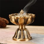 Pure Copper Zen Lotus Incense Burner