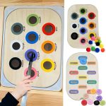 Children's Sensory Tray Table - Color Hairball Game