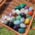 Natural Tumbled Crystal Cube Stones – Polished Quartz, Amethyst & Gemstones for DIY, Healing & Decor