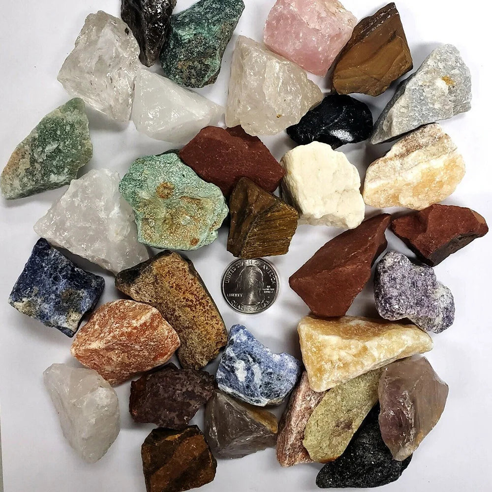 Natural Raw Rough Stones – Reiki Healing Crystals for Chakra, Aromatherapy & Garden Decor - Image 4