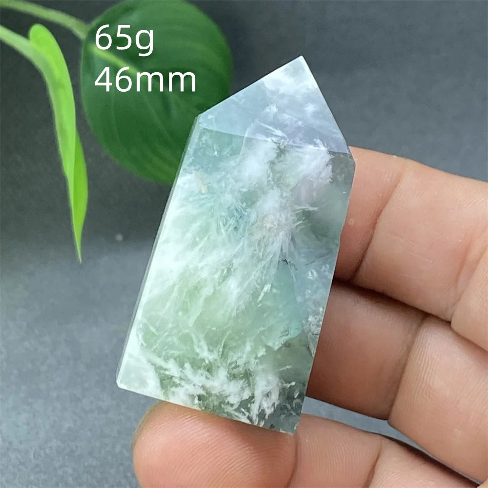 Natural Feather Colored Fluorite Crystal Tower - Image 33