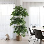 70in Artificial Ficus Tree – Large Tropical Real-Touch Banyan Plant for Home, Garden & Shop Decor