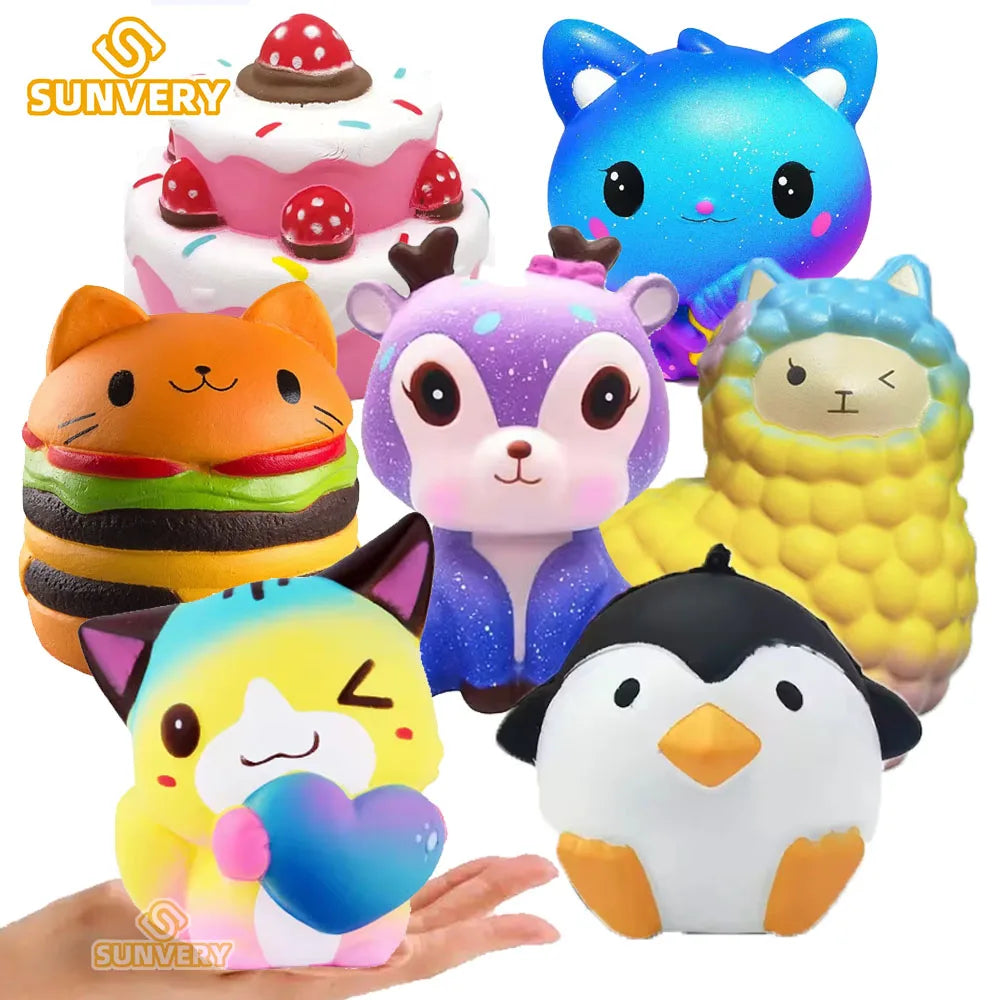 Jumbo Kawaii Animal Squishies