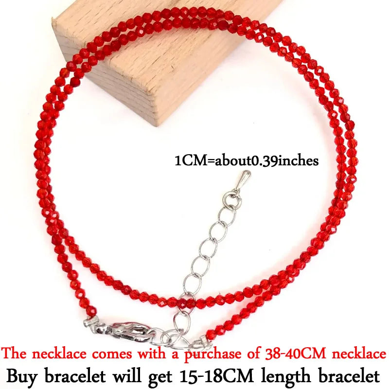 2–3mm Natural Stone Beaded Necklace – Handmade Mini Crystal Healing Jewelry for Women - Image 36