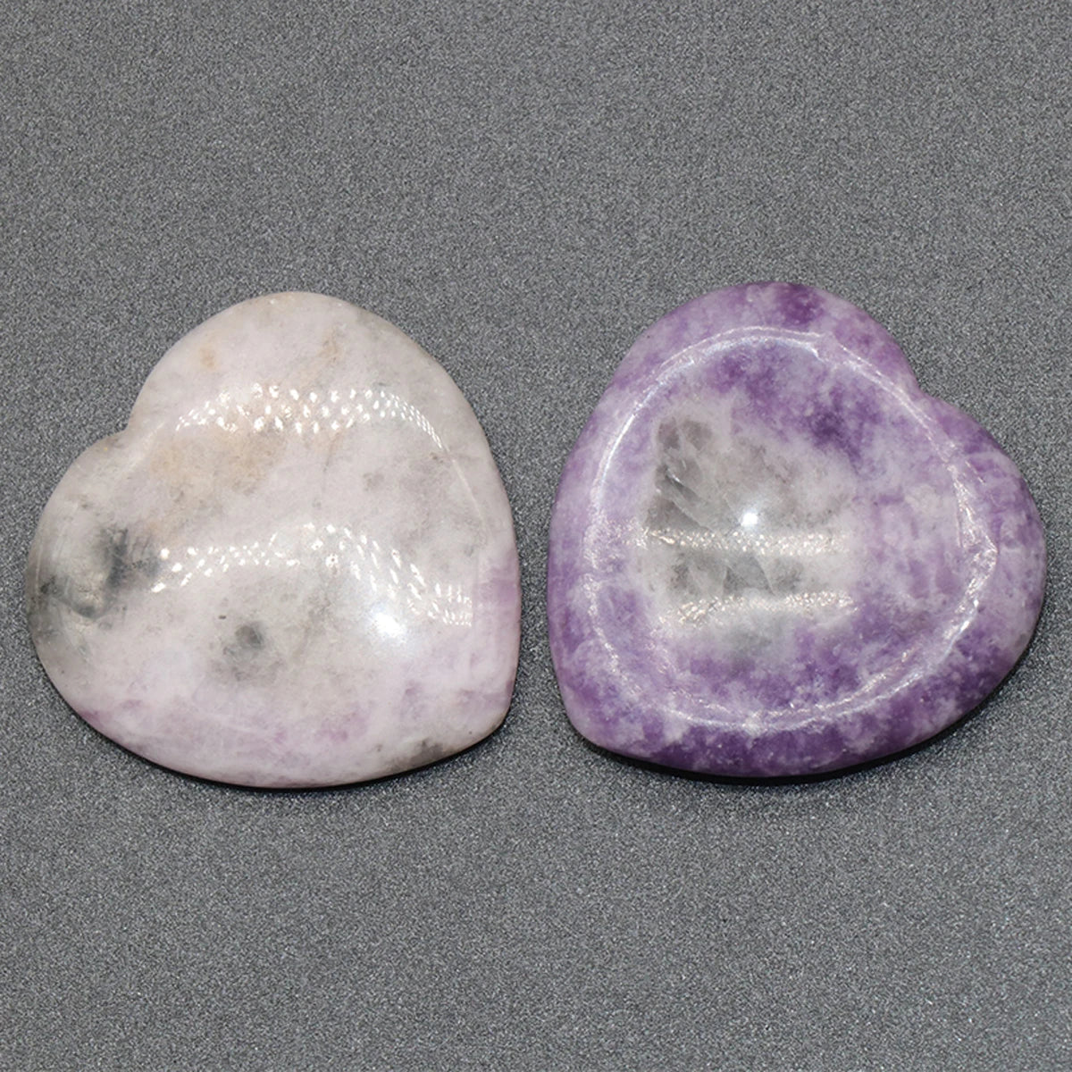 40mm Natural Crystal Heart Worry Stone – Healing Massage Tool & Jewelry Accessory - Image 17