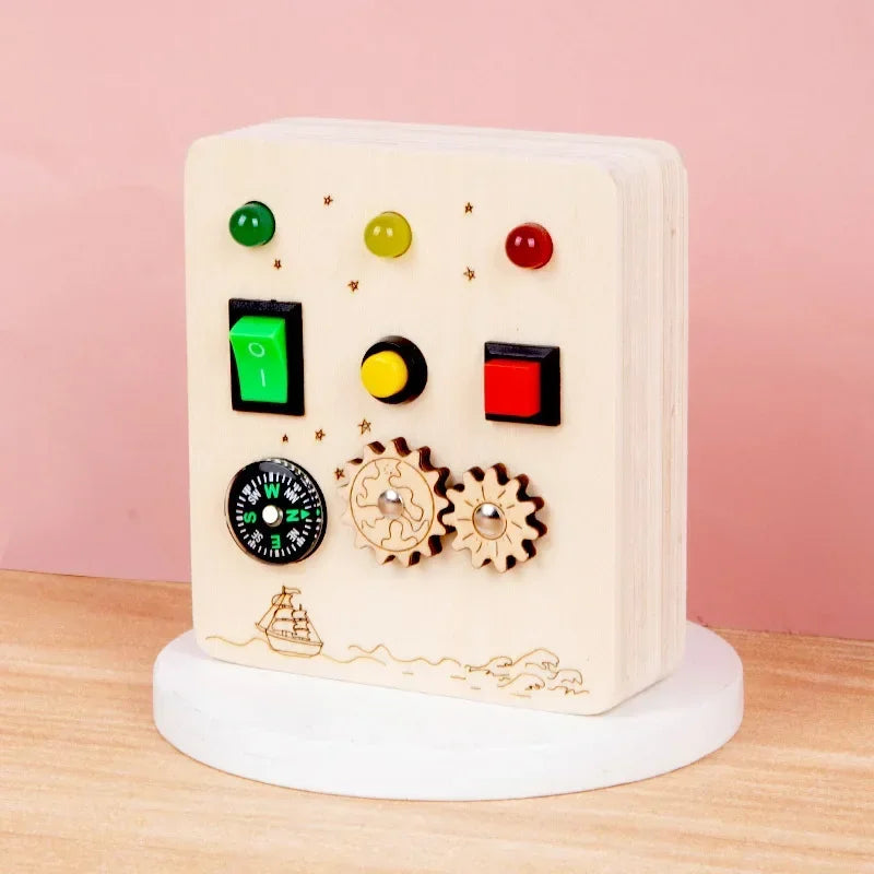 Montessori Busy Board Circuit - LED Light Socket Toy - Image 25