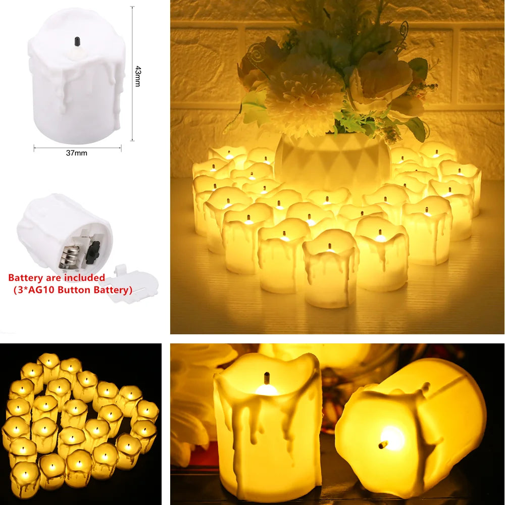 Flameless LED Electronic Candles - Image 3