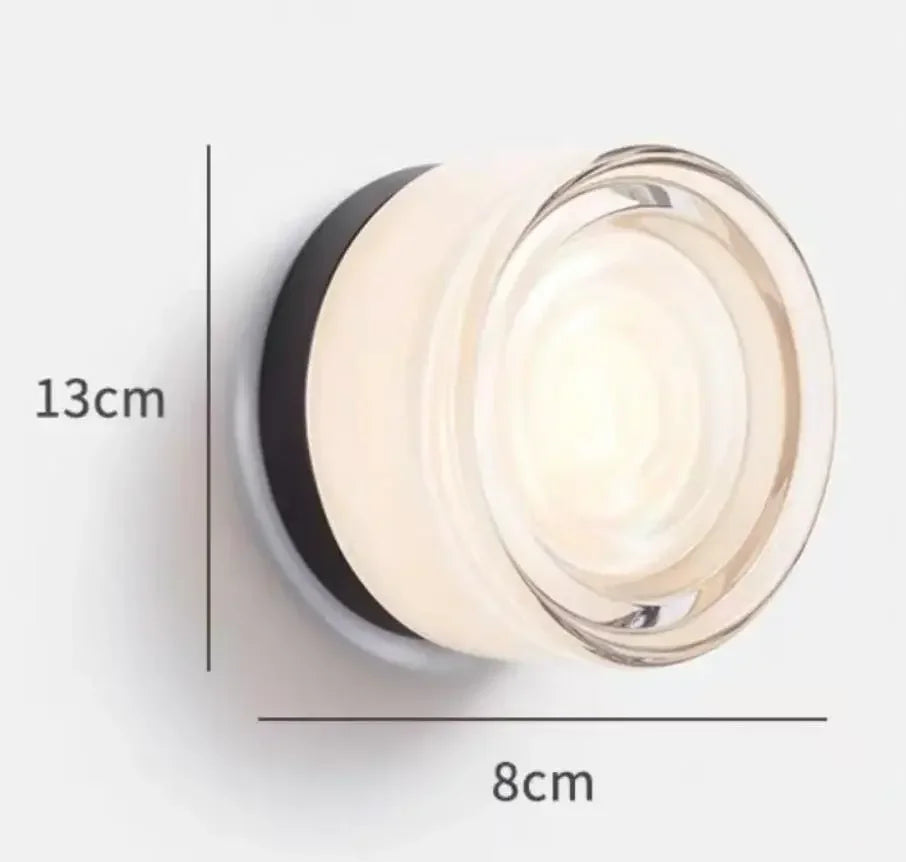 Modern Glass Round Wall Sconce Light Fixtures - Image 10