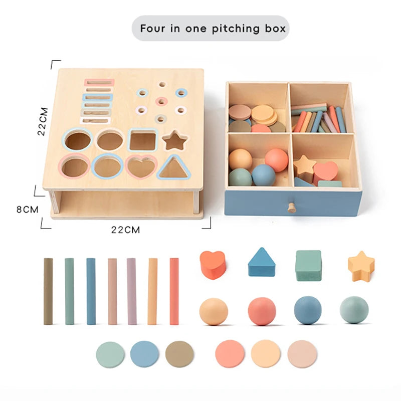 Baby Montessori Sensory Toy - Object Permanent Box - Image 7
