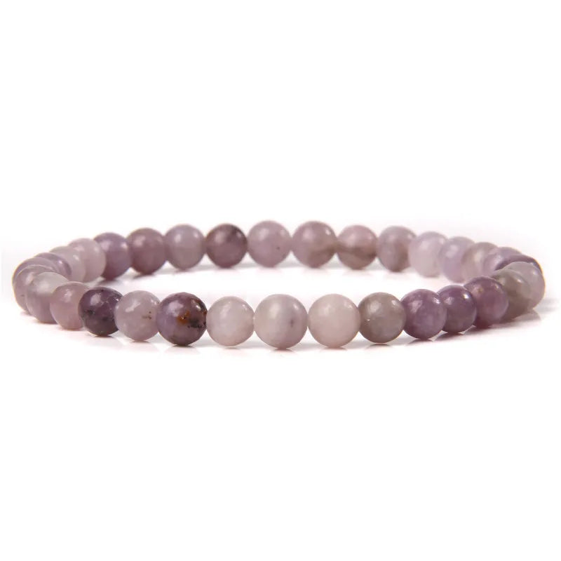 6MM Natural Agate Bead Stretch Bracelet – Healing Energy Jewelry for Men & Women - Image 4