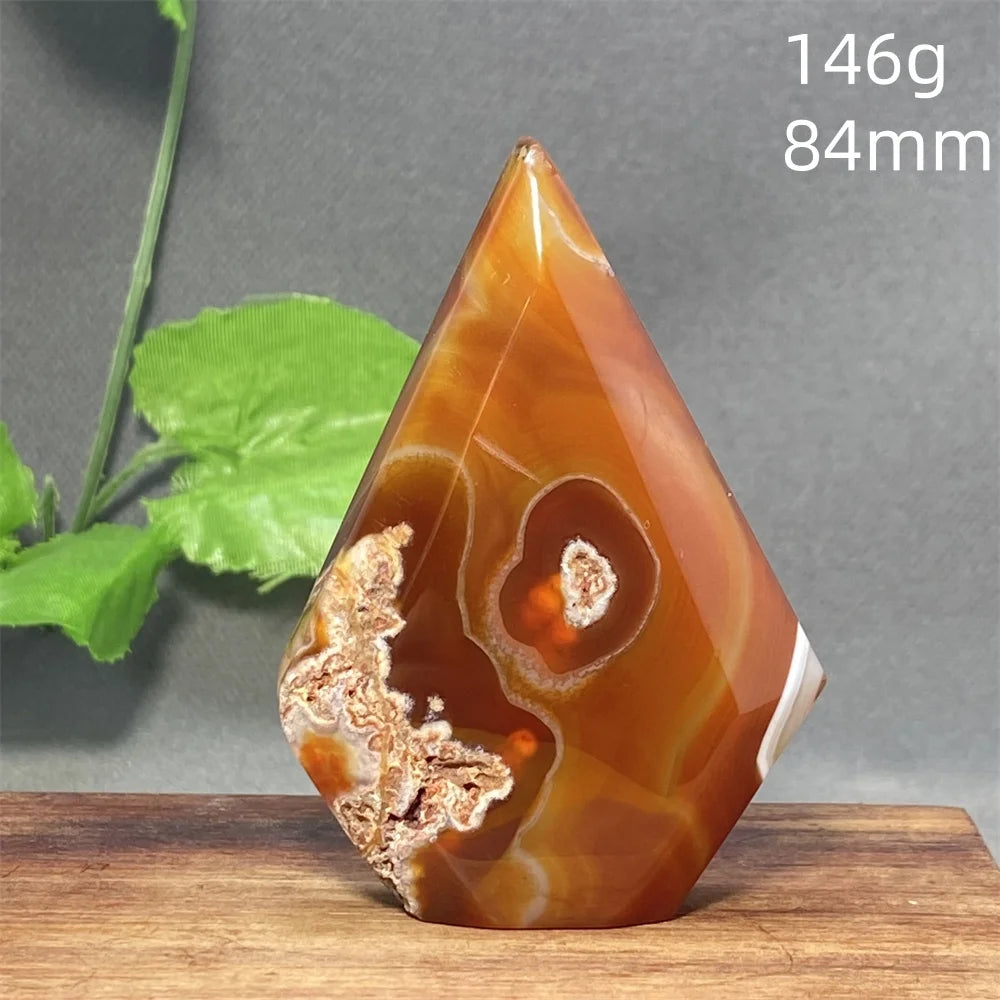 Natural Red Agate Striped Crystal Ornament - Image 10