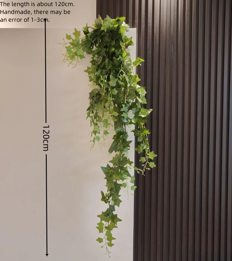 Artificial Hanging Ivy Vine Plants – Large Green Persian Fern Leaf Bundle for Home & Event Decor - Image 8