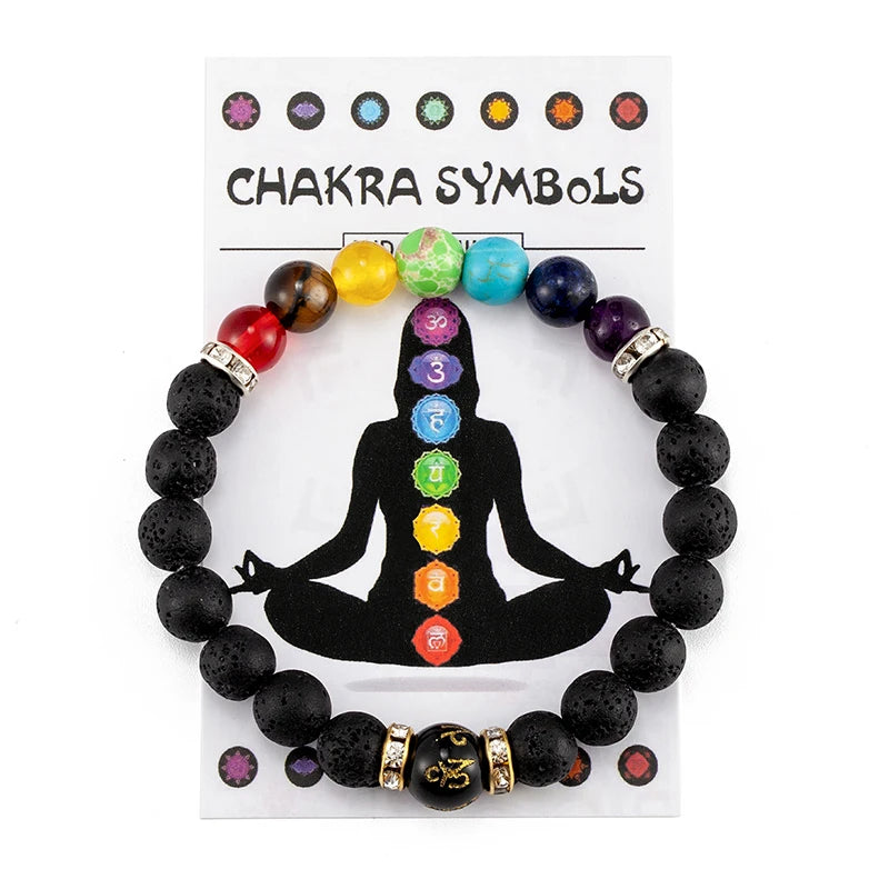 7 Chakra Bracelet with Meaning Card – Natural Crystal Healing Jewelry for Men & Women - Image 5