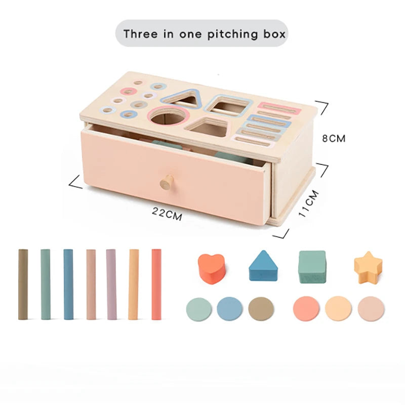 Baby Montessori Sensory Toy - Object Permanent Box - Image 12