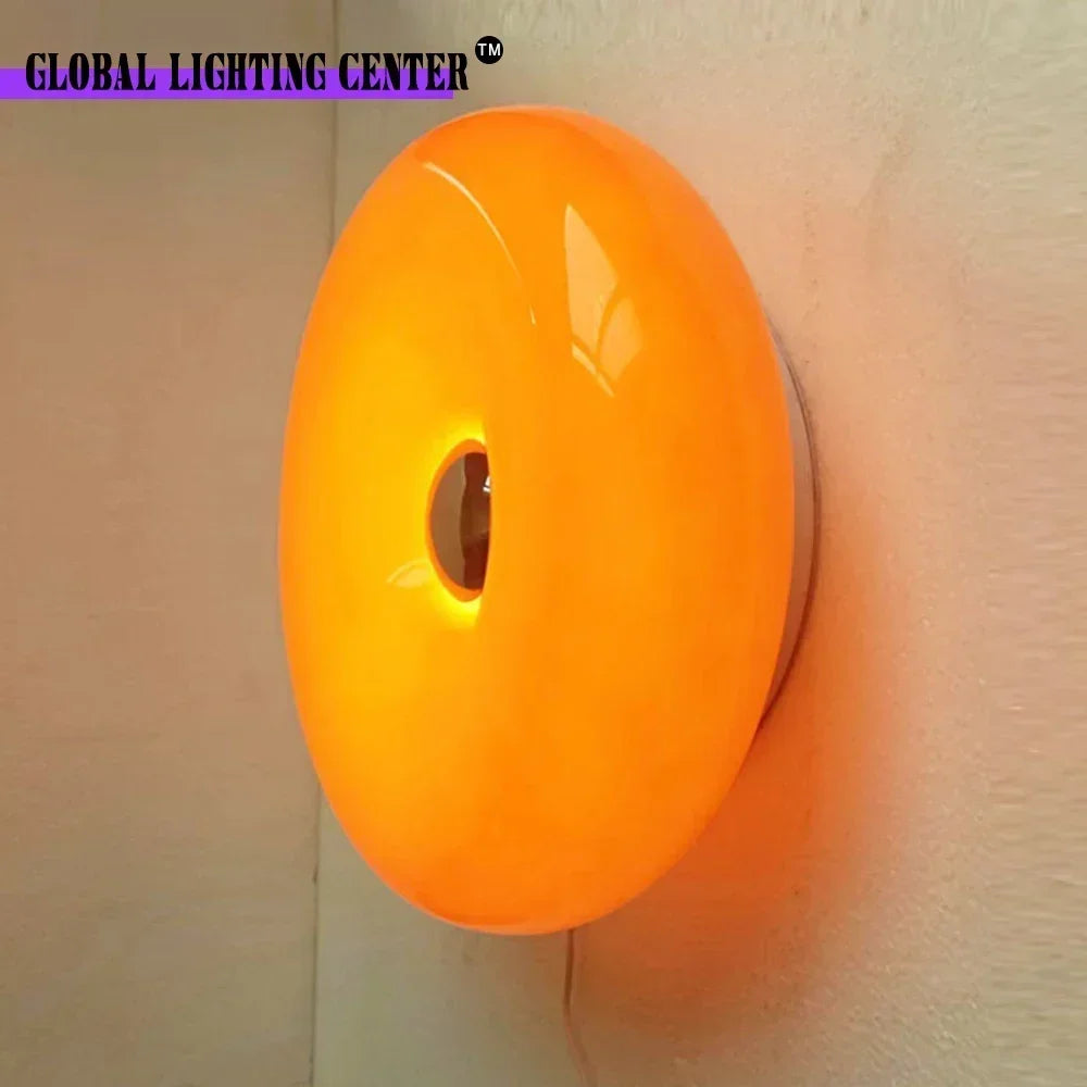 Donut Lamp - Orange Round LED Light - Image 13