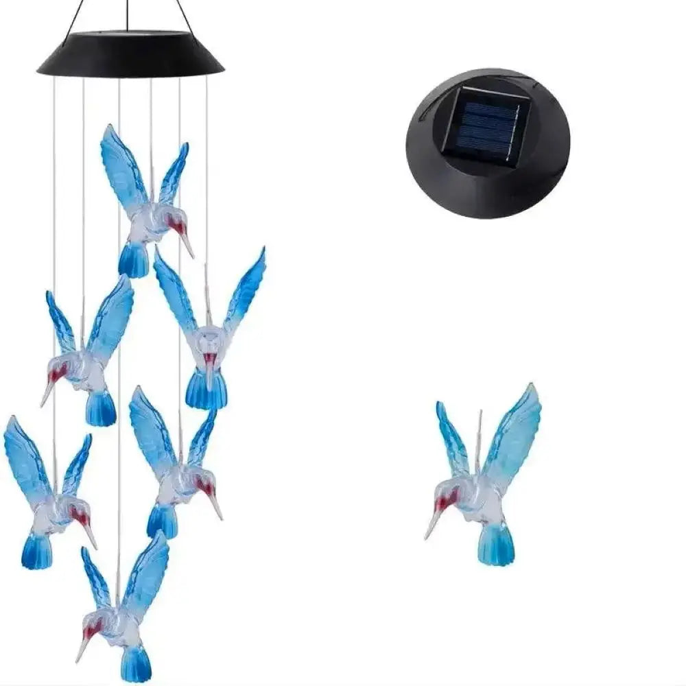 1 Set Blue Wind Chimes with Solar Power - Image 8