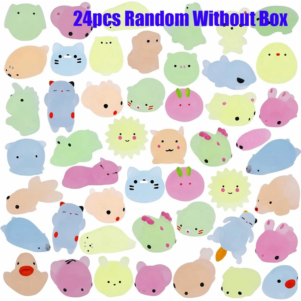 Kawaii Animals Squishies - 12/36PCS Glow in the Dark Stress Relief Toys - Image 8