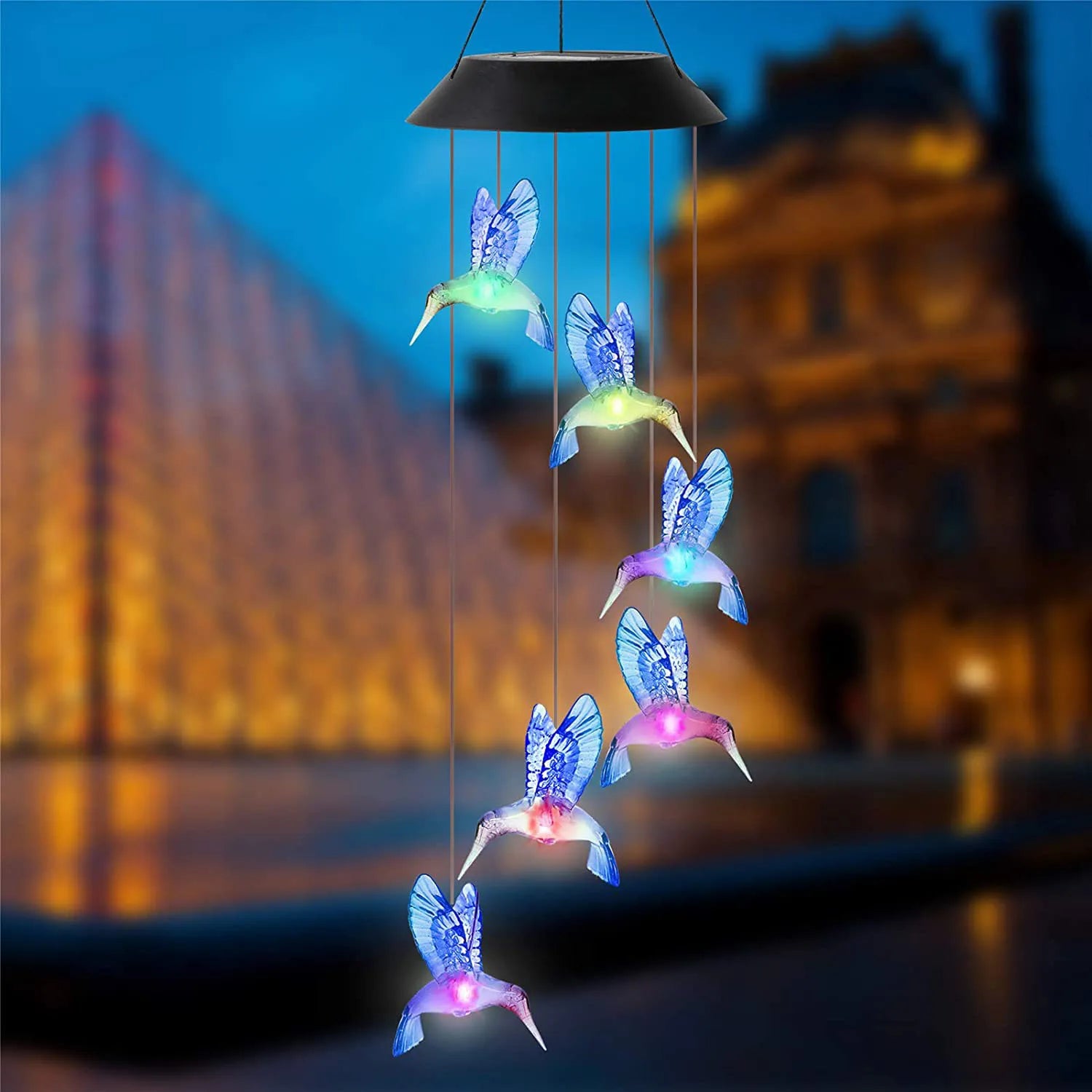 1 Set Blue Wind Chimes with Solar Power - Image 3