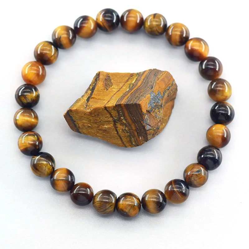 5A Natural Tiger Eye Bead Bracelet – Soul Healing & Protection Crystal Jewelry for Men & Women - Image 6