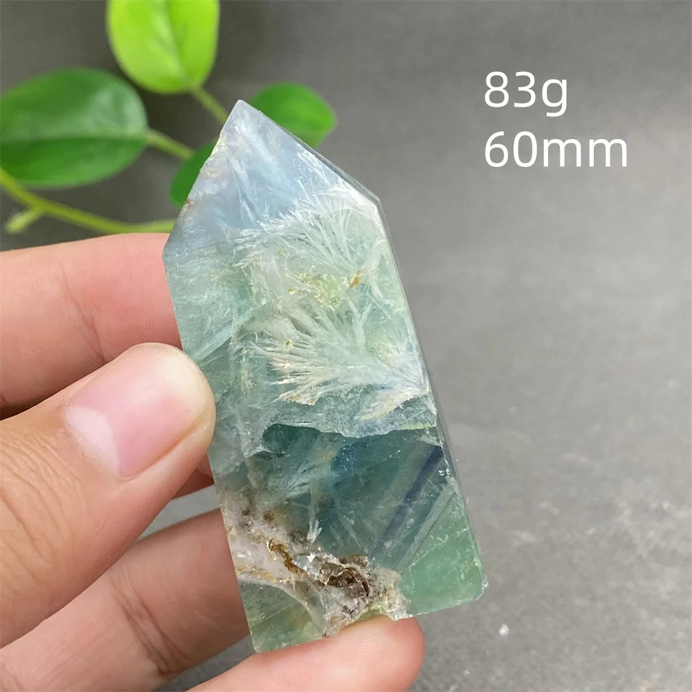 Natural Feather Colored Fluorite Crystal Tower - Image 37