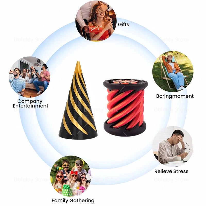 3D Printed Spiral Cone Toy - Image 6